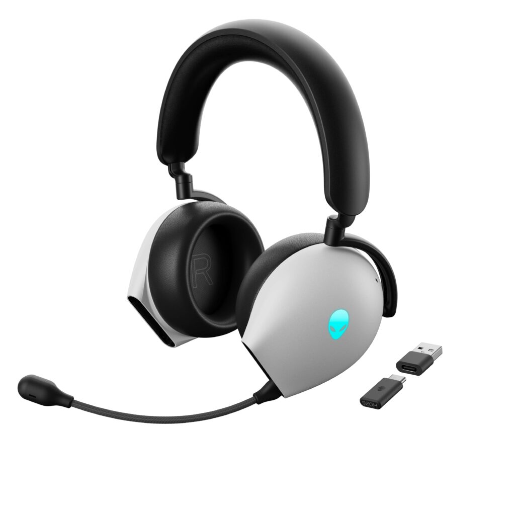 Alienware TM Wireless Headset AW920H_Lunar-lf-angle-boom