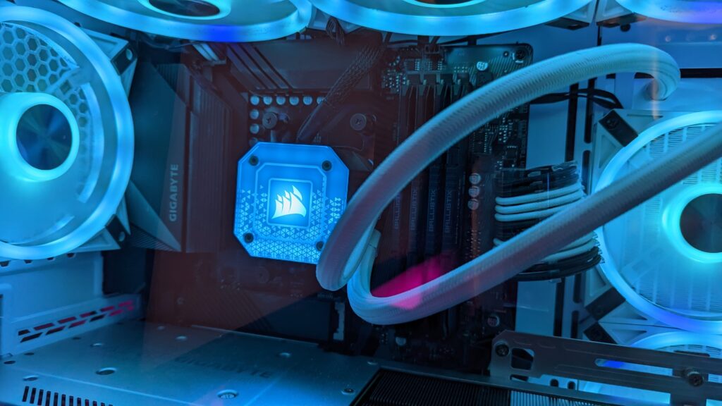 corsair h100i elite capellix cooler
